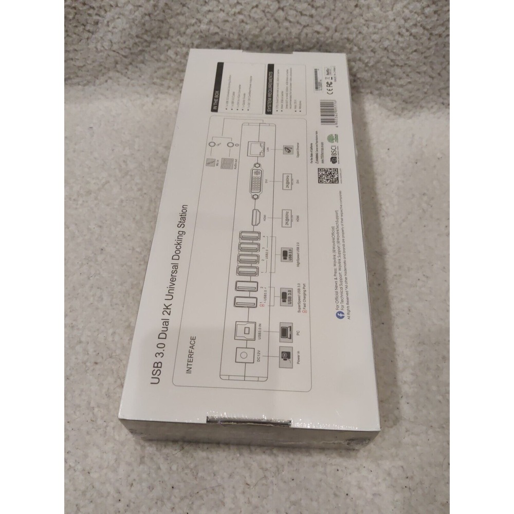 Wavlink WL-UG39DK1 Dual 2K USB 3.0 Universal Docking Station - New/‎ Sealed - Picture 4 of 4